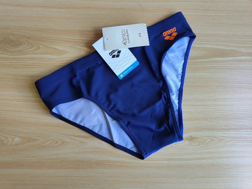 Arena Swim Briefs Placement Navy-Mango Men's Swimwear USA 34/ F 85/ AUS 16