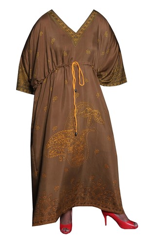 Casual Kaftan Dresses for Women African Long Beach Wear Moomoo Plus Size Boho Ca - Picture 12 of 39