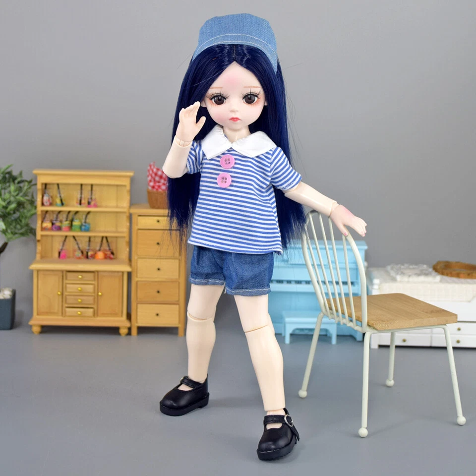 Handgemachte Full Set 30cm BJD Puppe 12inch 1/6 Ball Jointed Mädchen SD Puppen - Bild 3 von 4