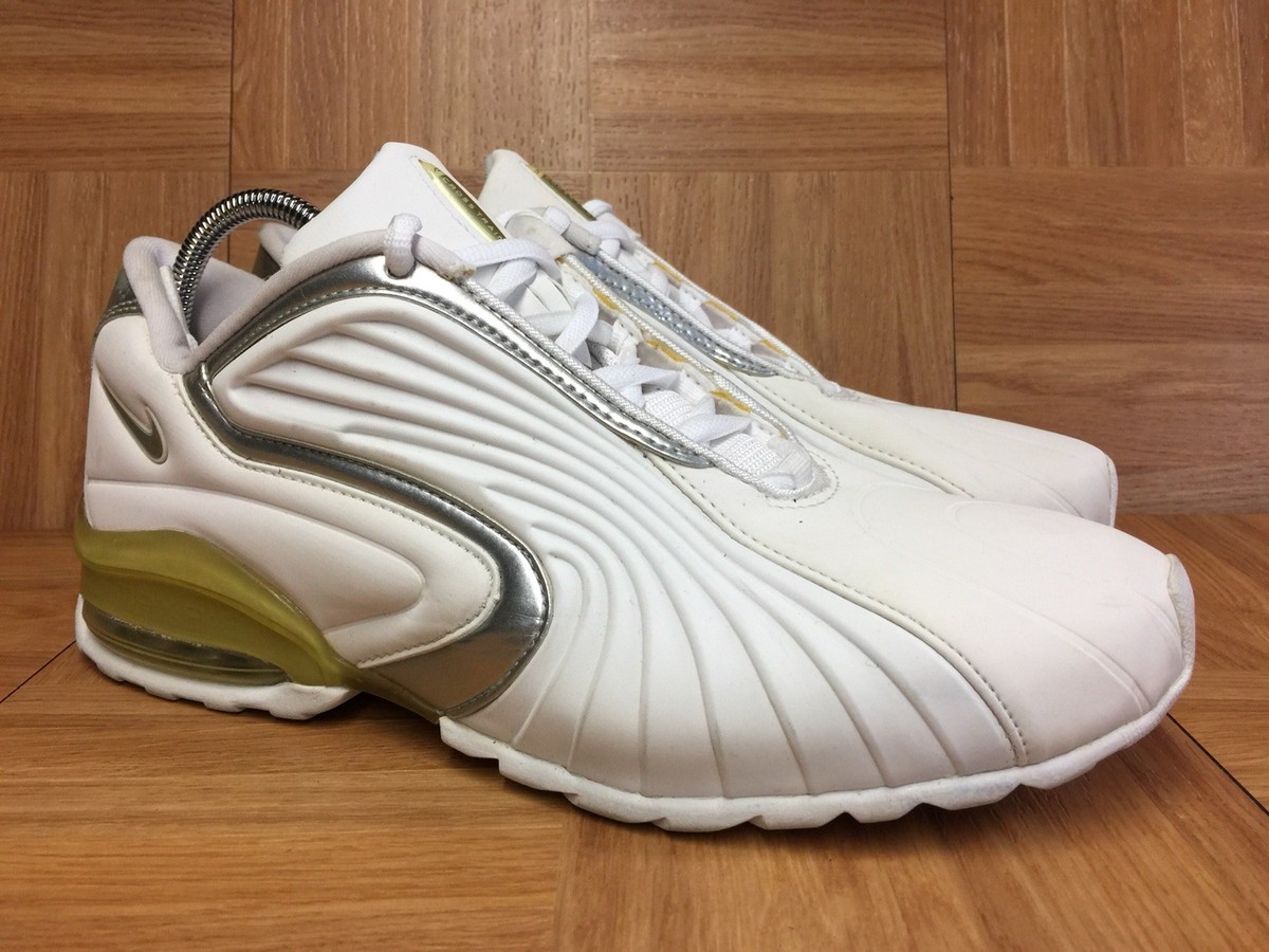 VNTG🔥 Nike Air Max White Metallic Silver Men's Vintage Shoes RARE