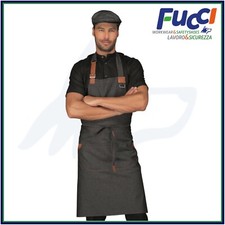 GREMBIULE DA CUCINA DONNA UOMO UNISEX CON TASCA ISACCO BAR CHEF PIZZA COOKING 