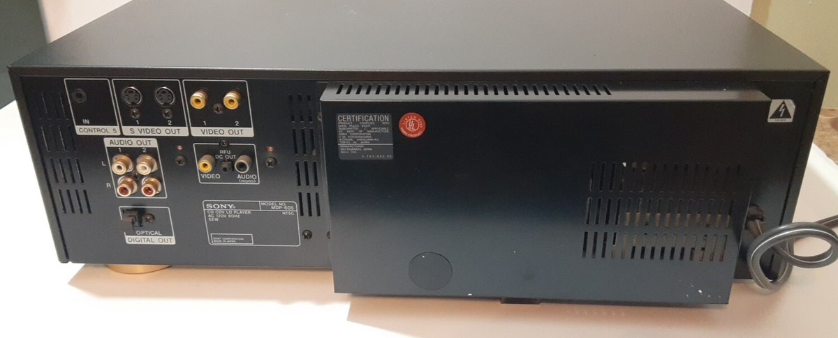 Sony MDP-605 CD CDV LD LaserDisc AV Laser Disc Disk Player