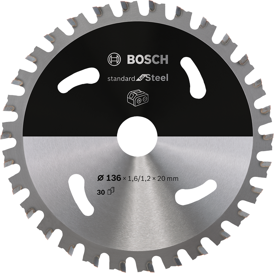 Bosch 2608837746 Circular Saw Blade 136x20mm 30 Teeth For Steel Use - Image 3