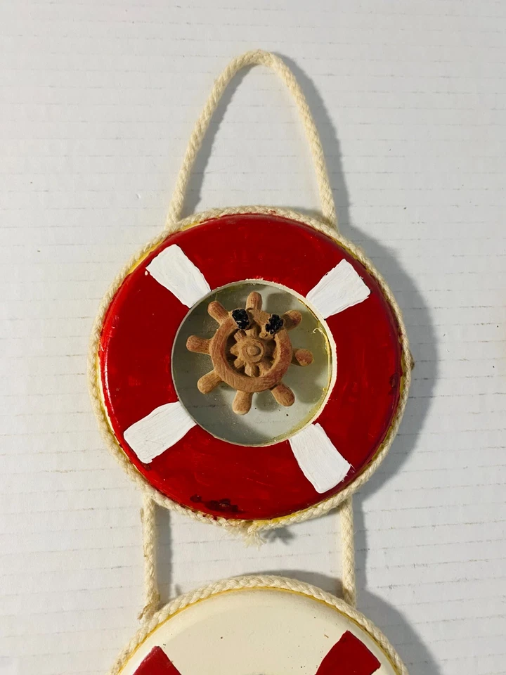 航海挂墙欢迎船 3 救生保护浮标灯塔船轮 — 第 4/4 张图片