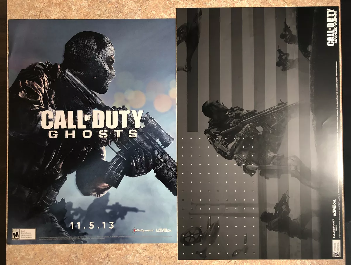 Call Of Duty Ghosts, Advanced Warfare 2-Poster Lot Official Promo Poster