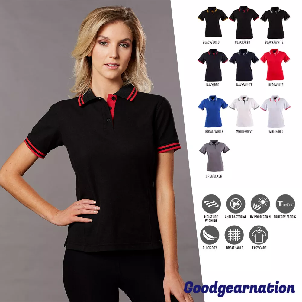 Burberry Kids contrast-collar cotton polo shirt - Black