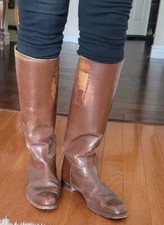 Vintage Bailey's Riding Equestrian Boots Men's Sz 9 Brown USA Made  Boot Hooks