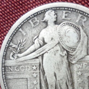 1917(TYPE 1)(GRADED) SILVER  (NICE TONE! )STANDING QUARTER - BEAUTY!!!