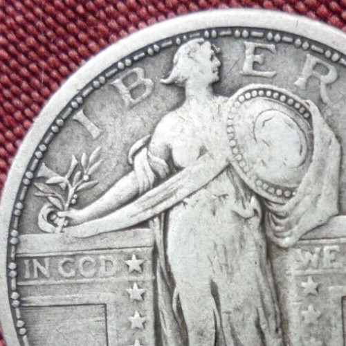 1917(TYPE 1)(GRADED) SILVER  (NICE TONE! )STANDING QUARTER - BEAUTY!!!
