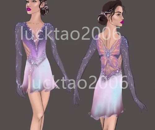 new style Figure skating Ice Skating Dress Gymnastics Costume 88152