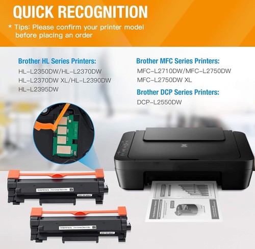*NEW* Zeob Brother Laser toner Cartridge With CHIP x4 TN760 Black TN730-760 - Bild 4 von 6