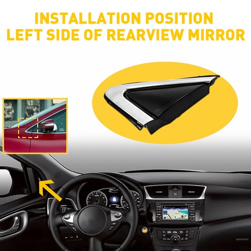Front Fender Left Trim /Mirror Finisher for 13-19 Nissan Sentra 96319-3SG0A - Picture 4 of 9