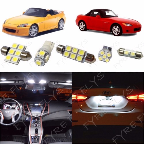 4x White LED lights interior package kit for 2000-2009 Honda S2000 HS1W - Bild 1 von 8