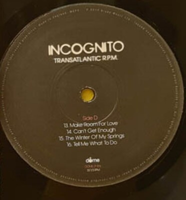 Incognito Transatlantic R.P.M. 2 LP w Insert UK 2010 Dome NM | eBay