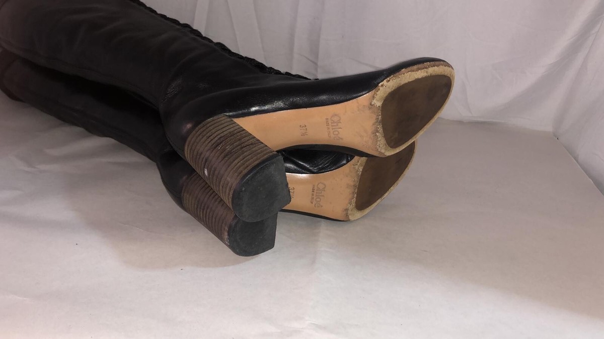 【関税＆送料込み】ChloAC High Leather Boots Chloé Boots | Chloé US official site