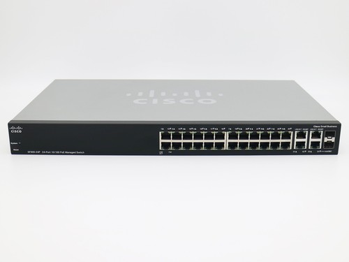 Cisco SF300-24P SF300 Layer 3 Managed Ethernet Switch 24PoE 180W 2xCombo GE/SFP - Picture 2 of 13