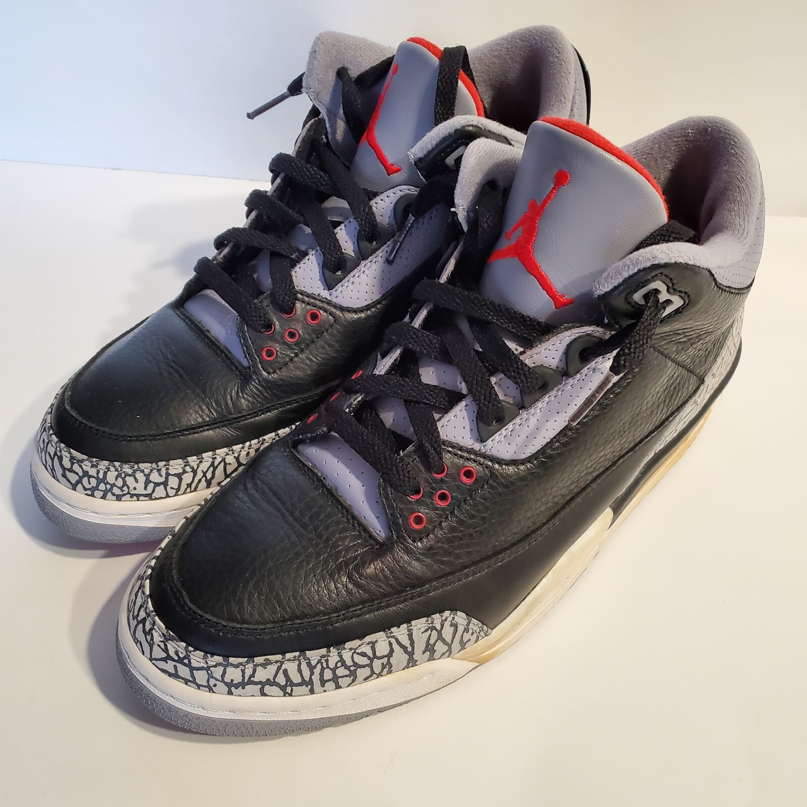 2001 Nike Air Jordan Retro III Black Cement BC3 13606… - Gem