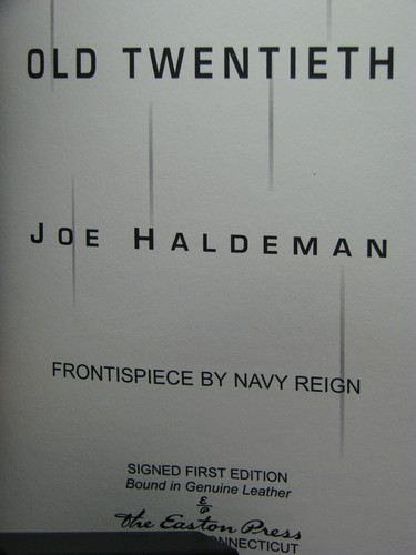 1st, signed by author, Old Twentieth by Joe Haldeman, Easton Press - Picture 3 of 4