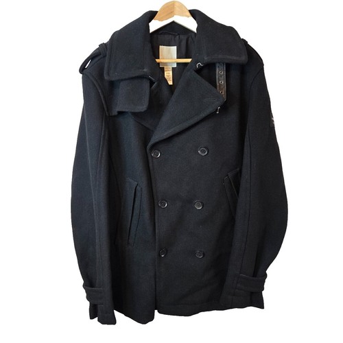 ジャケット・アウター Diesel Style Lab 90s 00s wool coat Diesel Style Lab Vintage Y2K Runway Jacket Wool Long Coat Hoodie