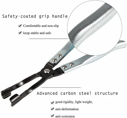 HW0107 Valve Stem Seal Pliers Seal Removal Tool Remover 10” long with a 4” jaw - Picture 10 of 13