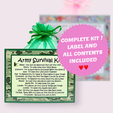 Army Survival Kit ~ Fun Novelty Keepsake Gift & Greetings Card 