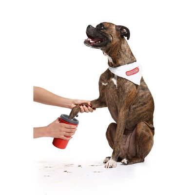 Dexas MudBuster  Pet Paw Washer for Dogs - Soft Rubber Bristles Inside