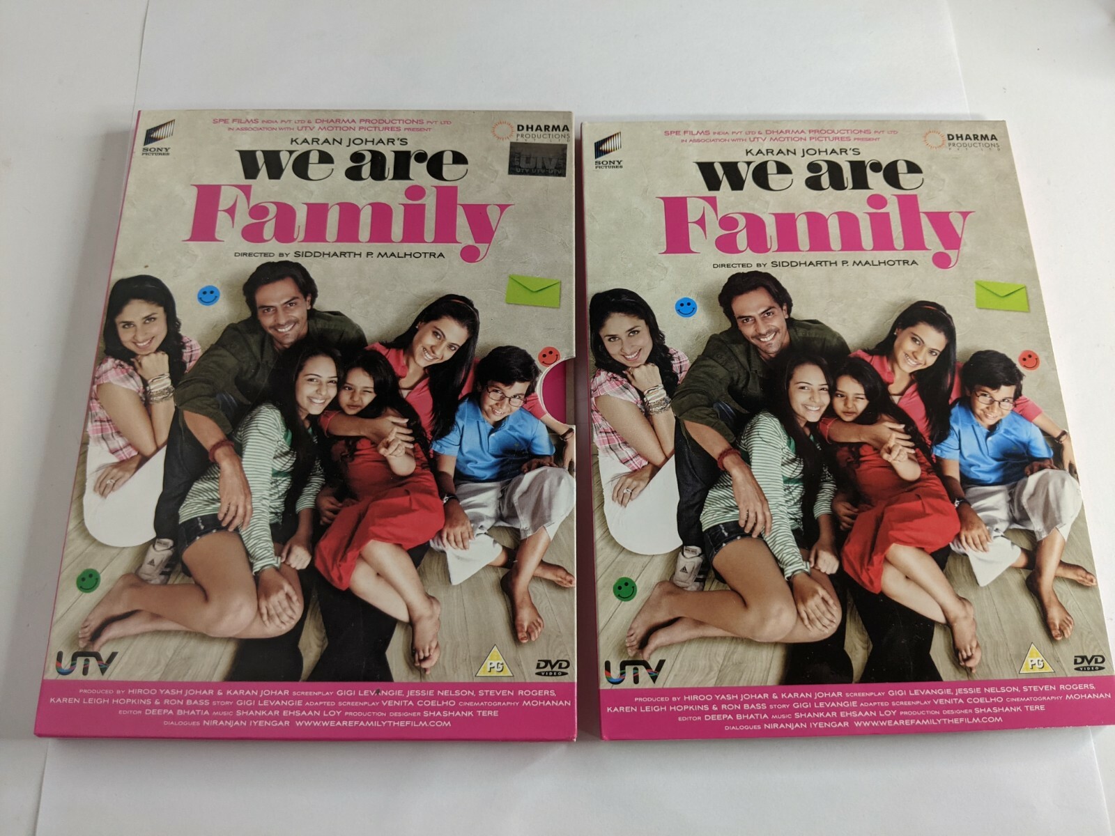 Karan Johar's We are Family Bollywood Hindi DVD English Subtitles Disc  Excellent