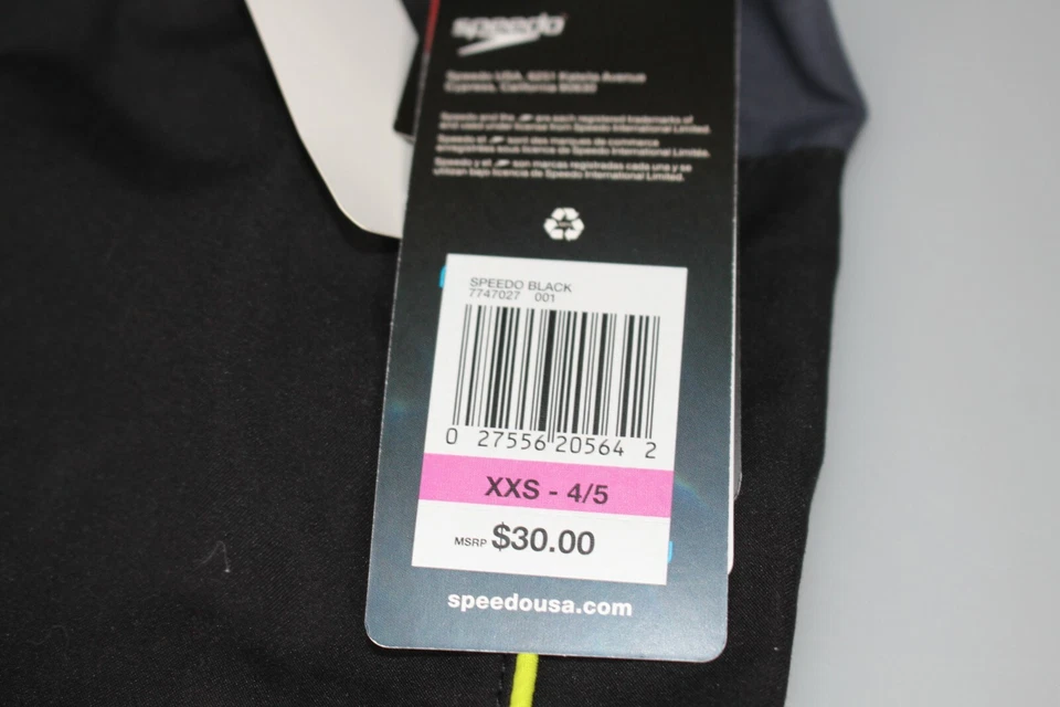 Speedo Sport Volley 18"" parte inferior, negro-amarillo, Xx-pequeño Foto 3 de 3