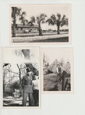 Qty 3 Military Armed Forces Uniform WWII Vintage Photo Group Lot World War 2 era