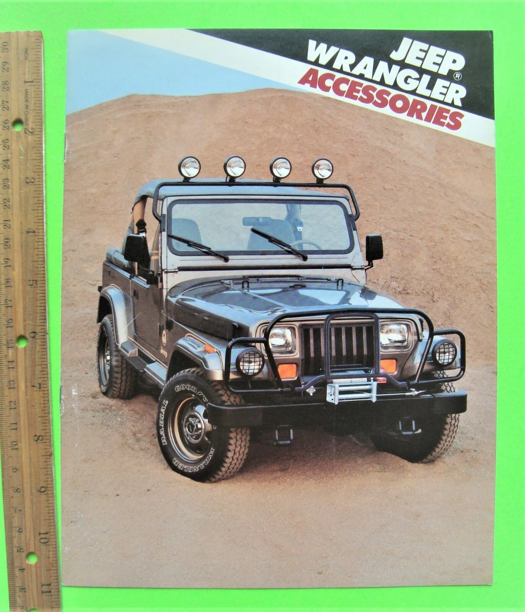 1988 JEEP WRANGLER ACCESSORIES 8 pg DLX COLOR CATALOG Brochure