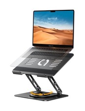 Lamicall Adjustable Laptop Stand for Desk - 360 Rotating Base Ergon... Fast Ship