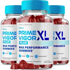 (3 Pack) Prime Vigor XL Gummies, Men Advanced Performance Vitamin (180 Gummies)