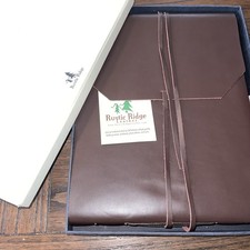 Rustic Ridge Large Genuine Leather Photo Album Scrapbook