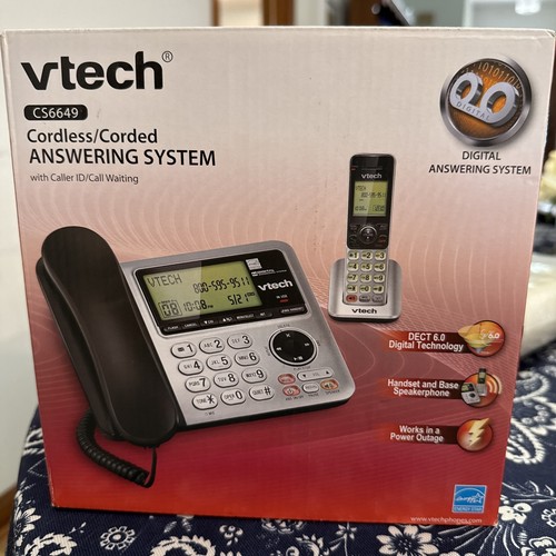 VTech schnurloses Telefonsystem Anrufbeantworter und 1 Mobilteil CS6649