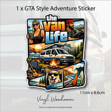 Van Life Sticker GTA Decal Adventure Vinyl Camper Vice City VW T5 Car Motorhome