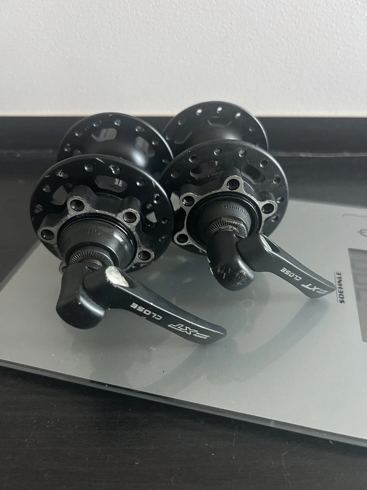 Shimano XT FH-M756/HB-M756 Hubs set QR x 135/100 6-bolts DSC HG10/11s Black 32H - Image 3 of 4