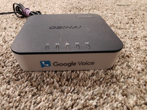 Obihai OBi202 2-Port VoIP Phone Adapter ATA Tested for Power w/ AC Adapter