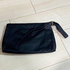 Gucci Clutch Bag Black Gold Hardware Made in Italy