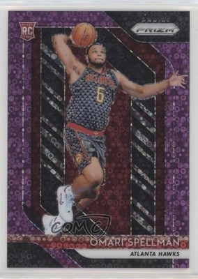 2018-19 Panini Prizm Fast Break Purple 10/75 Omari Spellman #88 Rookie RC 9ih