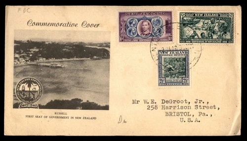 Mayfairstamps New Zealand FDC NZ Centennial Combo Russell First Day Cover aax_25