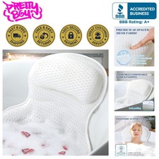 Bath Pillow Bathtub Pillow, Luxury Bath Pillows for Tub Neck and Back Support, B