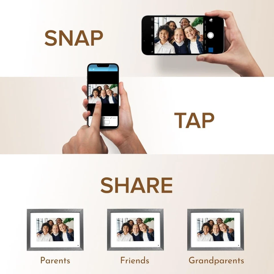 PhotoShare Gallery 10.1” WiFi Digital Photo Frame | Send Photo or Video from ... - Image 2 of 4