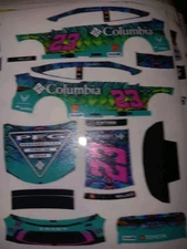 2025 Bubba Wallace PFG Columbia 1/64 Peel&Stick Decals