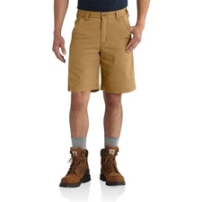 Carhartt Men's Relaxed 10" Rigby Dungaree Short, Hickory, W40