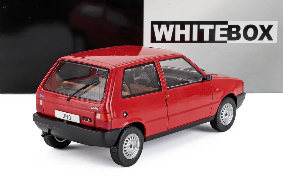Fiat Uno 45 Red Rosso 1983 Whitebox 1:24 Nuovo - Immagine 2 di 2