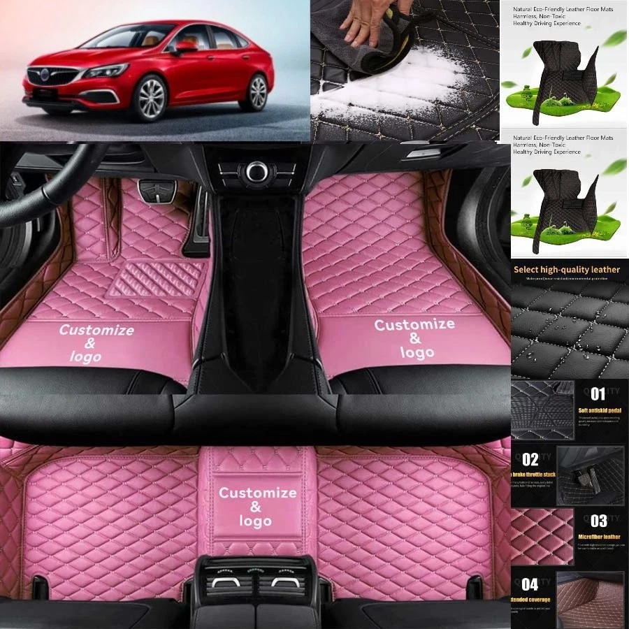For Buick VERANO Car Floor Mats PU Leather Auto Pads Interior Accessories Foto 2 de 4