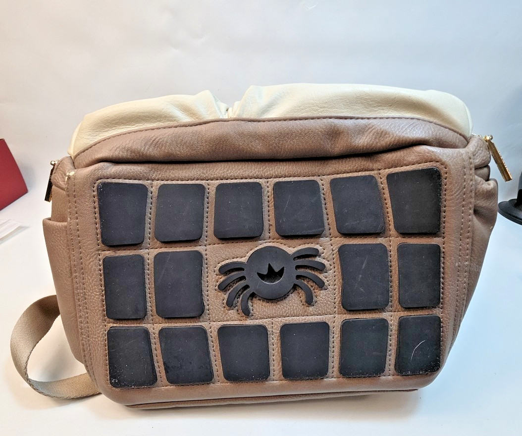 Itzy Ritzy Boss Backpack Diaper Bag Mocha Brown Cream 