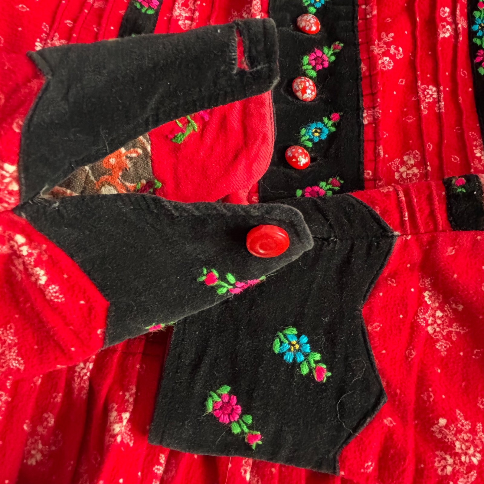 Vtg Hand Made Hungarian Transylvanian Széki Jacke… - image 10