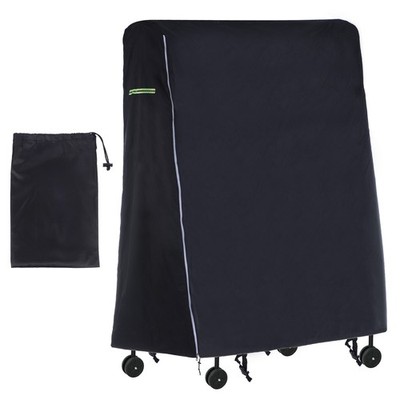 65''x28''x73'' 600D Folding Table Tennis Table Tennis Table Cover with Zipper Black