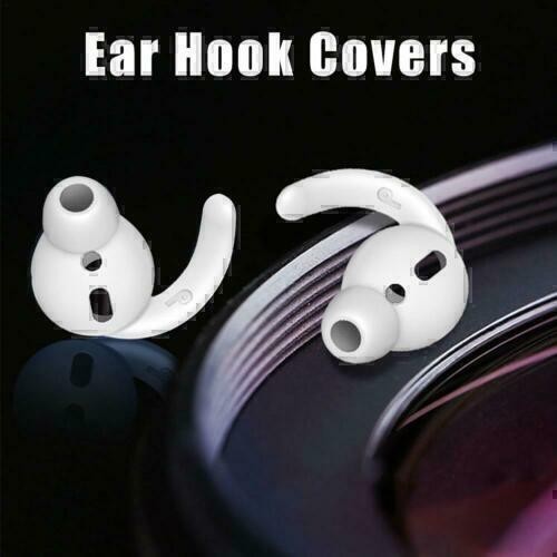 For Apple AirPods Anti-Slip Silicone Ear Hooks Covers Featuring Bass Enhancement - Photo 4 sur 6